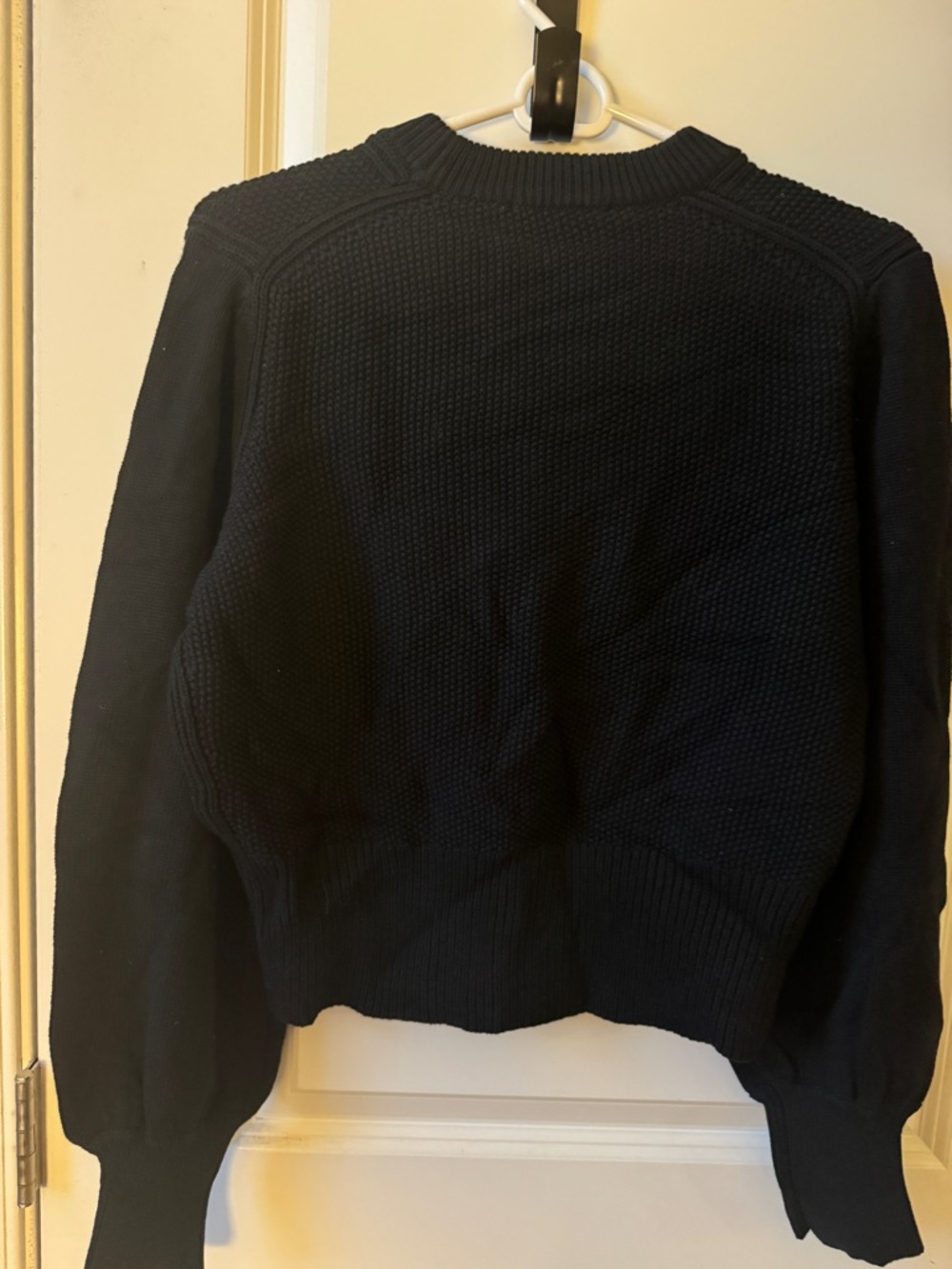 French Connection Black Textured Crewneck Sweater - Picture 5 of 5